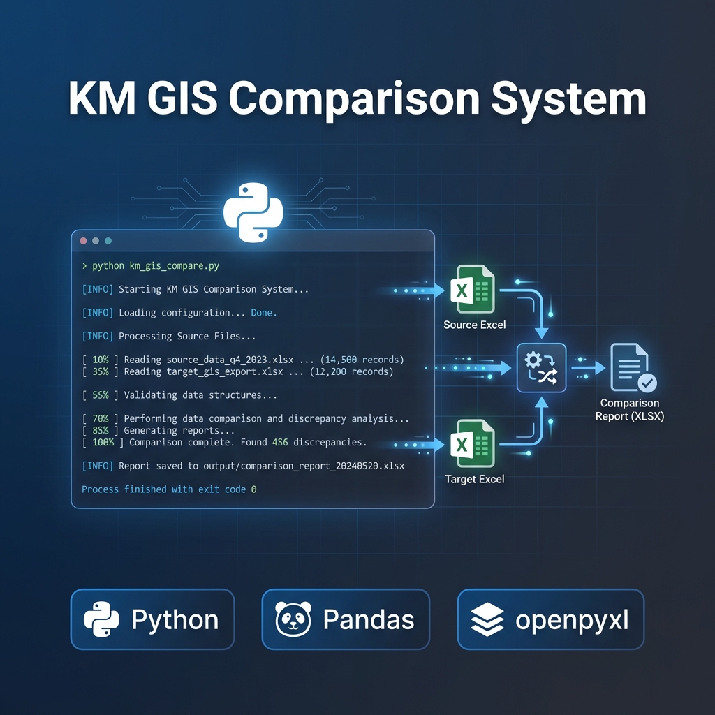 KM GIS Comparison